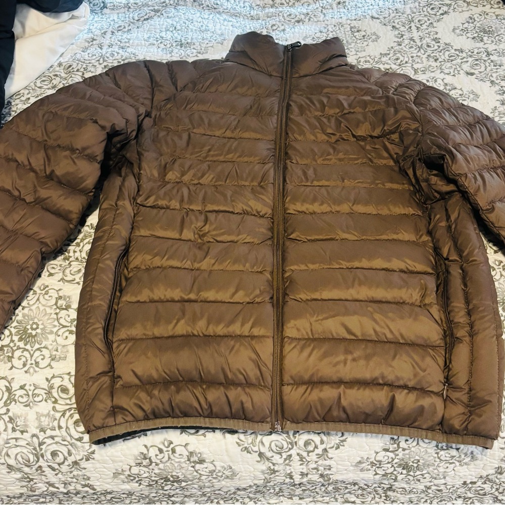 Calvin Klein Dark Brown Puffer Jacket